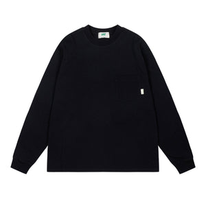 Cotton Basic Crew Neck Long Sleeve T-Shirt