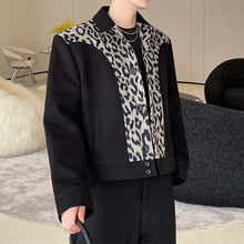 Load image into Gallery viewer, Vintage Leopard Panel Cropped Jacket
