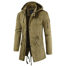 Load image into Gallery viewer, Outdoor Hooded Trench Coat
