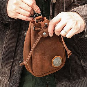 Vintage Leather Pouch Bag