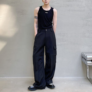 Loose Casual Big Pocket Trousers