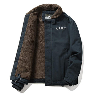 Lamb Wool Aviator Cotton Jacket