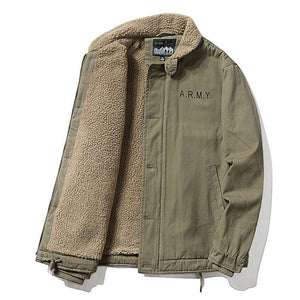 Lamb Wool Aviator Cotton Jacket