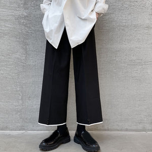 Paneled Straight Loose Lounge Pants