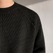 Load image into Gallery viewer, Solid Round Neck Loose Knit Sweater
