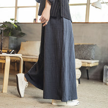 Load image into Gallery viewer, Pleated Linen Wide-leg Pants
