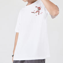 Load image into Gallery viewer, Plum Embroidery Short Sleeve T-Shirt
