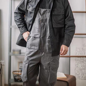 Multi-pocket Cargo Overalls