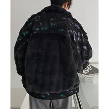 Load image into Gallery viewer, Patchwork Plush Short Thick Jacket
