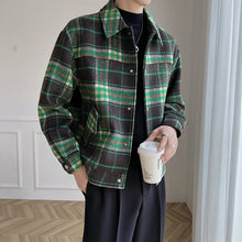 Load image into Gallery viewer, Vintage Green Check Short Jacket
