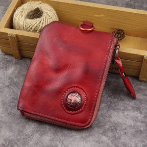 Retro Card Holder Genuine Leather Wallet