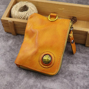 Retro Card Holder Genuine Leather Wallet