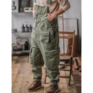 Multi-pocket Cargo Overalls