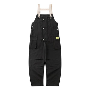 Loose Multi-Pocket Overalls