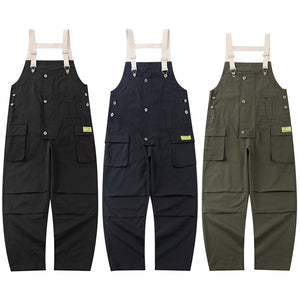 Loose Multi-Pocket Overalls