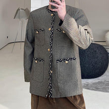 Load image into Gallery viewer, Vintage Lace Trim Khaki Jacket
