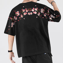 Load image into Gallery viewer, Plum Embroidery Short Sleeve T-Shirt
