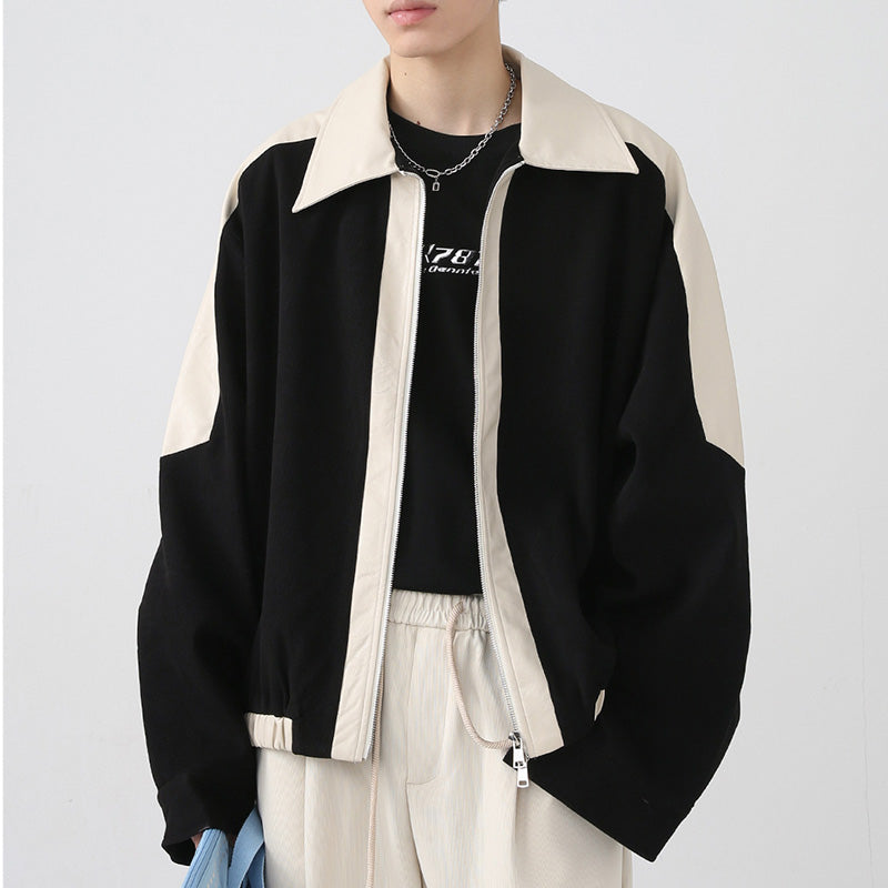 Stitching Contrast Color Jacket