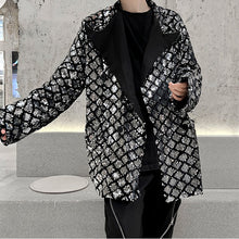 Load image into Gallery viewer, Double Breasted Sequined Lapel Jacket
