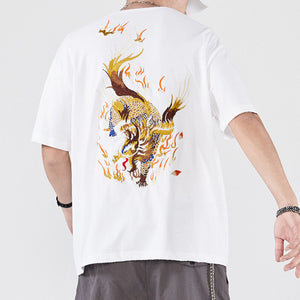 Kirin Embroidered Short Sleeve T-Shirt