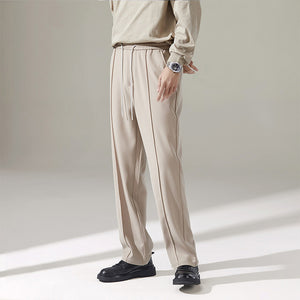 Midline Straight Leg Loose Casual Pants