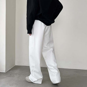 Loose Simple Drawstring Pocket Pants