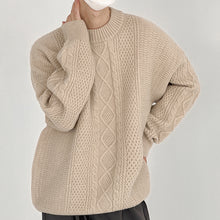 Load image into Gallery viewer, Twist Crew Neck Knitted Sweater

