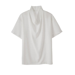 Summer Pile Collar Pullover T-shirt