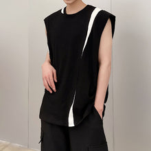 Load image into Gallery viewer, Black And White Patchwork Vest

