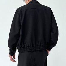 Load image into Gallery viewer, Black Multi-zip Lapel Jacket
