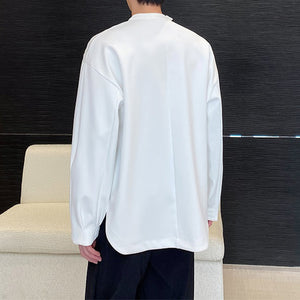 Round Neck Pullover Long Sleeve Shirt