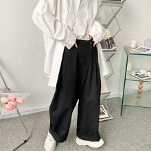 Load image into Gallery viewer, Wide Leg Asymmetric Cropped Casual Pants
