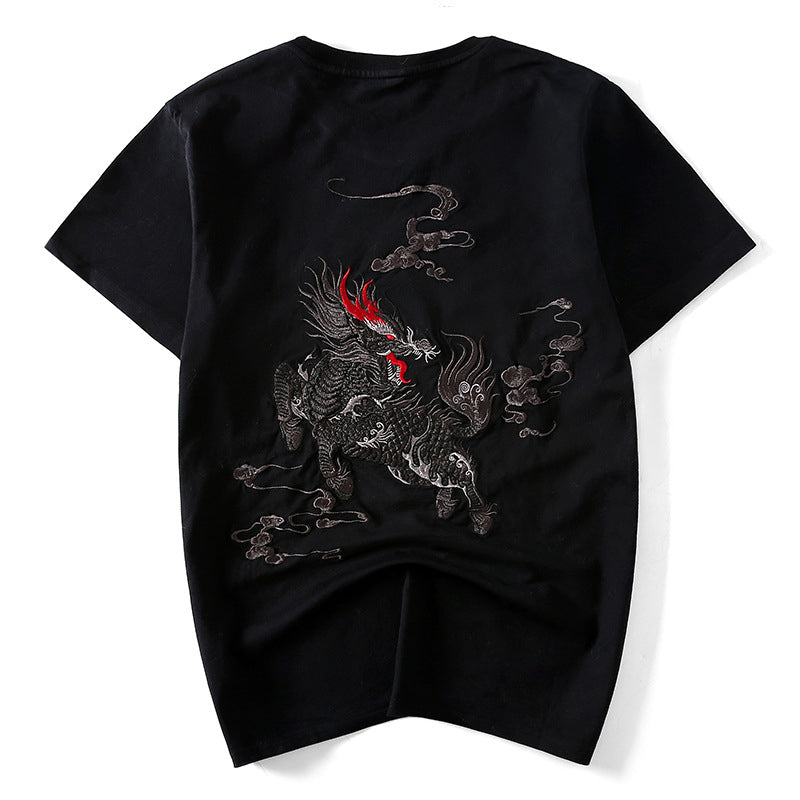 Kylin Embroidered Short Sleeve T-Shirt