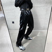 Load image into Gallery viewer, Punk Shiny Faux Leather Slacks
