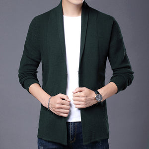 Solid Color Thin Knit Cardigan