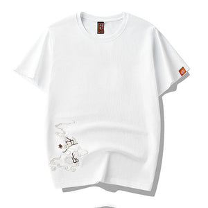 Phoenix Embroidered Short Sleeve T-Shirt