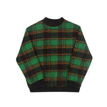 Load image into Gallery viewer, Green Plaid Pullover Sweatshirt
