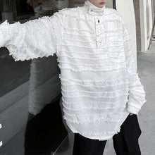 Load image into Gallery viewer, Solid Color Fringed Pullover Shirt
