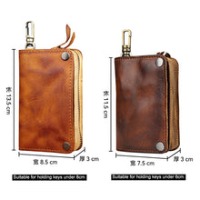 Load image into Gallery viewer, Retro Handmade Leather Wallet Key Bag
