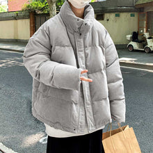 Load image into Gallery viewer, Corduroy Stand Collar Thickened Short Coat
