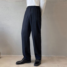 Load image into Gallery viewer, Wrinkled Casual Elastic Waist Trousers
