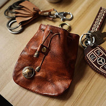 Load image into Gallery viewer, Retro Leather Coin Bag Storage Bag
