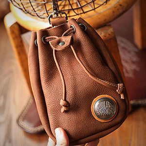 Vintage Leather Pouch Bag