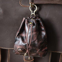 Load image into Gallery viewer, Retro Leather Coin Bag Storage Bag
