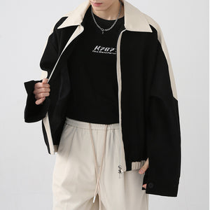 Stitching Contrast Color Jacket