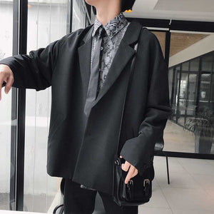 Retro Loose Drape Blazer