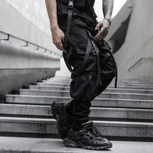 Load image into Gallery viewer, Black Slim Fit Casual Overalls

