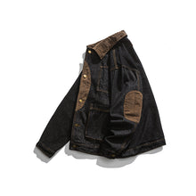Load image into Gallery viewer, Paneled Long Sleeve Multi-pocket Denim Jacket
