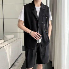 Load image into Gallery viewer, Vest Shorts Casual Two Piece Set
