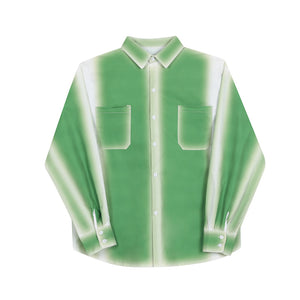 Green Gradient Long Sleeve Shirt